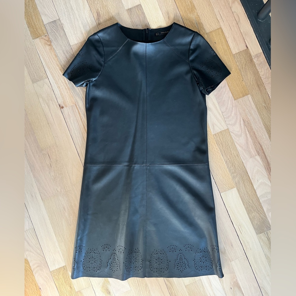 Zara Women’s Pleather Dress size Small